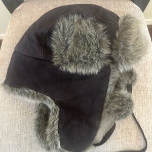 Eddie  Bauer Faux Fur Lined Trapper Hat